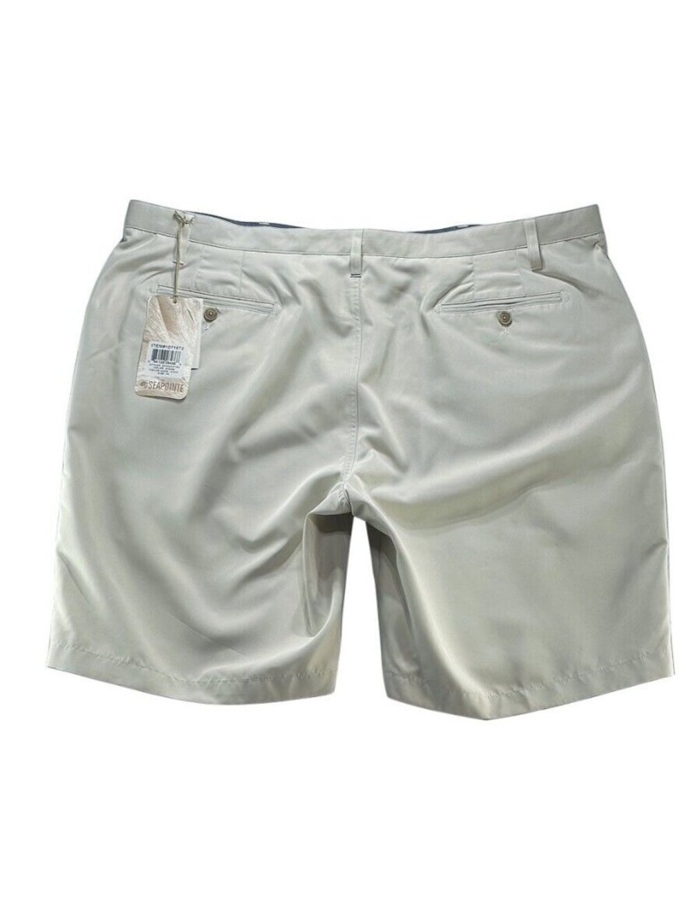 Seapointe Mens Khaki Shorts Size 44 Polyester - Picture 2 of 7